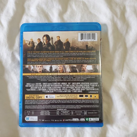 Hunger Games Mockingjay Part 2 Movie DVD and Blu-ray Combo - Picture 2 of 3